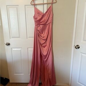 Elegant Pink Evening Gown